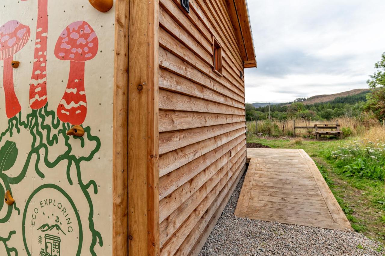 Alba - Charming Boutique Forest View Cabin With Hot Tub In Ballater Exteriör bild